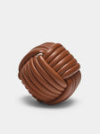 Giobagnara - Nodo Leather Doorstop - Brown - ABASK - 
