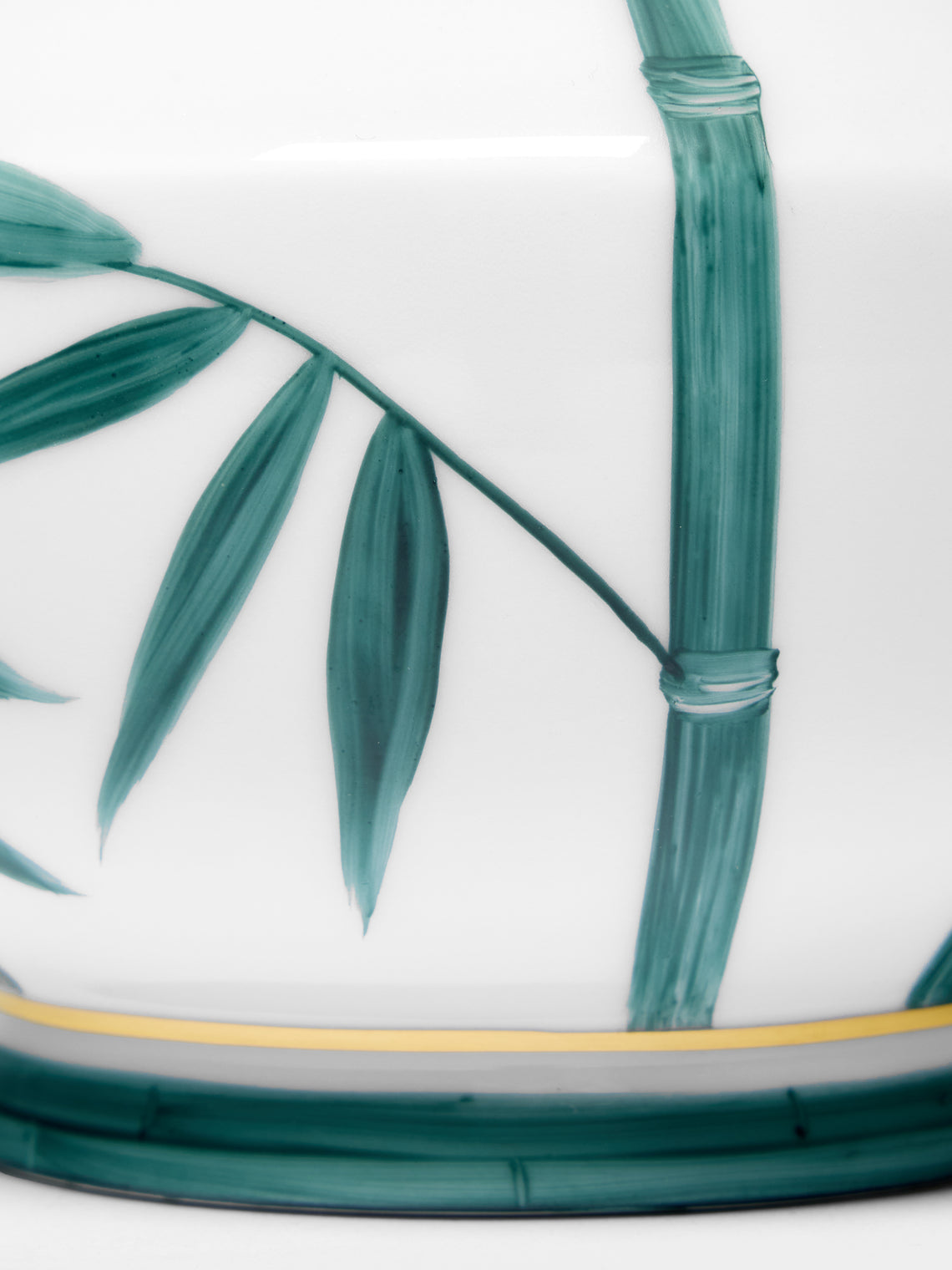 Marie Daage - Jardin d'Arashiyama Hand-Painted Porcelain Sugar Bowl - White - ABASK