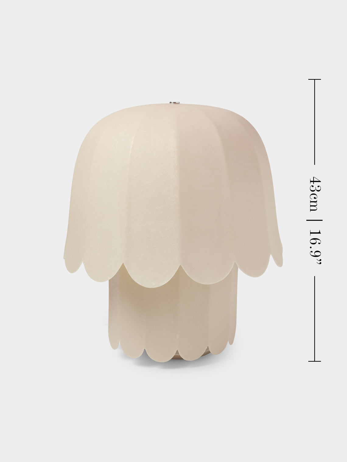 Kilzi - The Feather Fiberglass and Japanese Paper Table Lamp - Ivory - ABASK