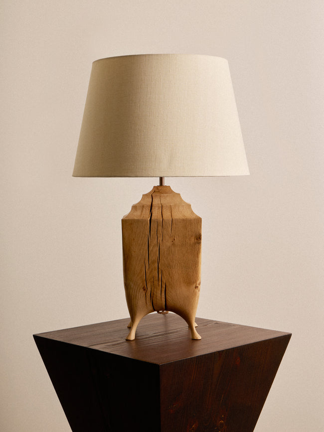 Jamie Gaunt Designs - No. 5 Natural Oak XL Table Lamp - Natural - ABASK