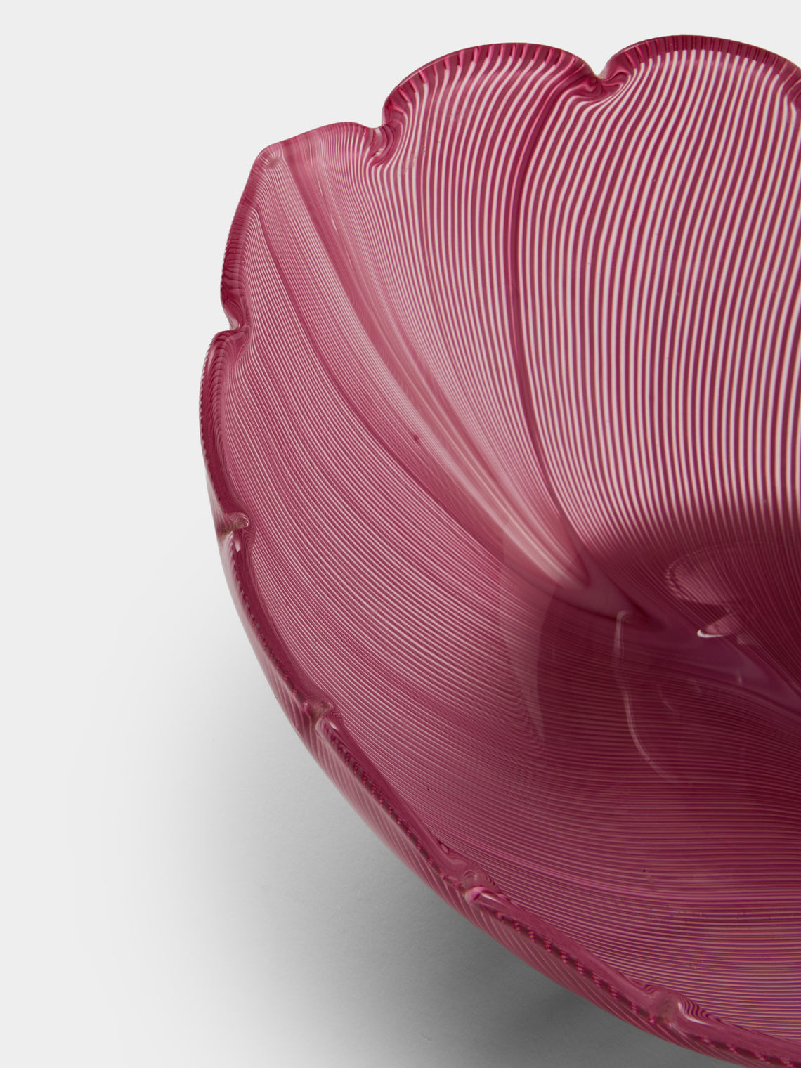 Antique and Vintage - 1982 Venini Glass Bowl - Pink - ABASK