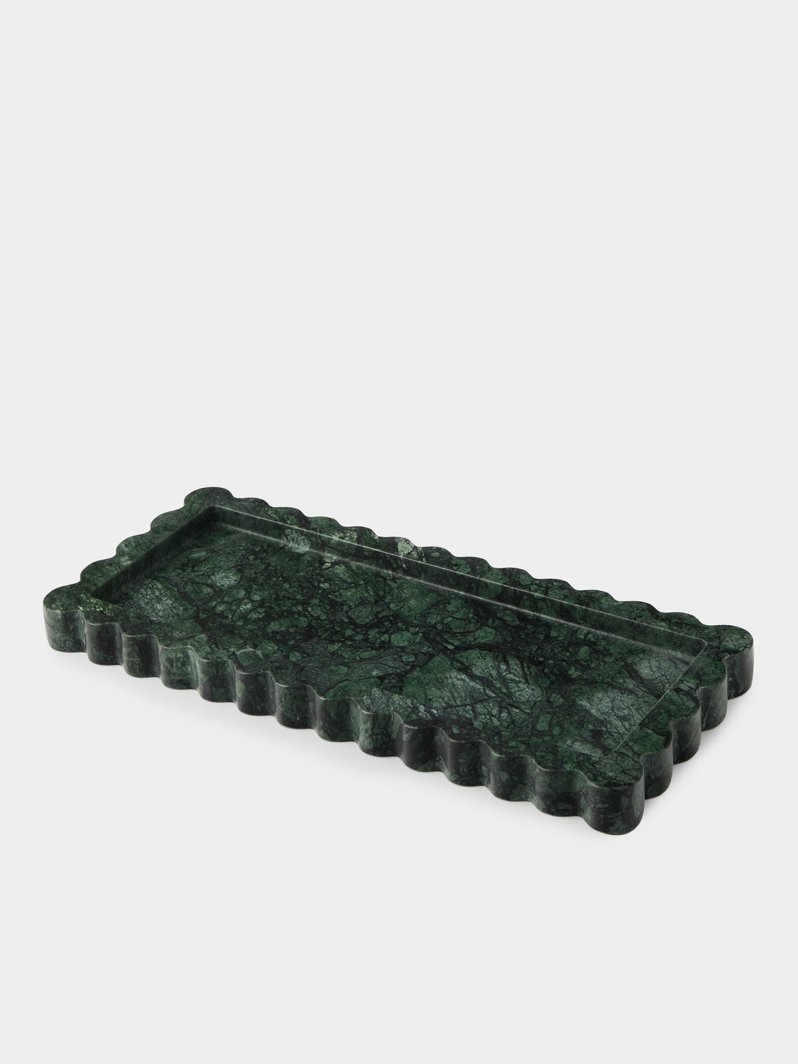 Anastasio Home - 512 Marble Tray (16in/40.5cm) - Green - ABASK