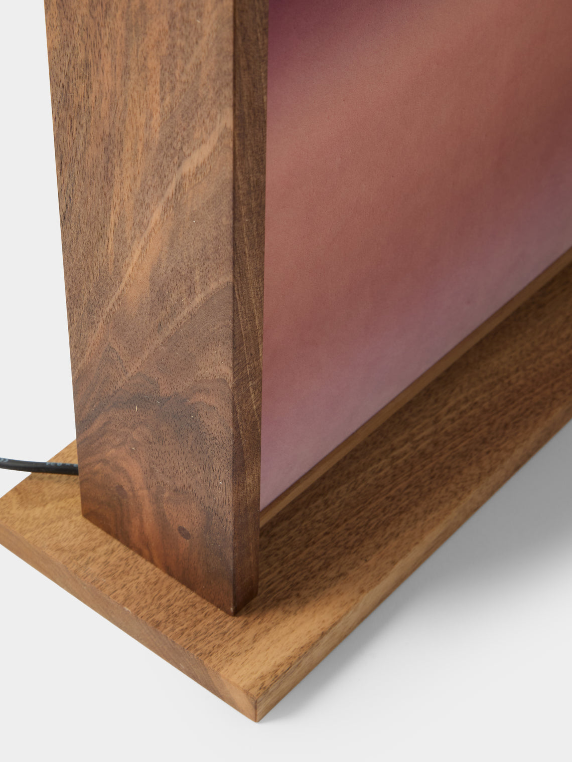 Maxime Prange - Seul Walnut and Washi Paper Table Lamp - Blue - ABASK