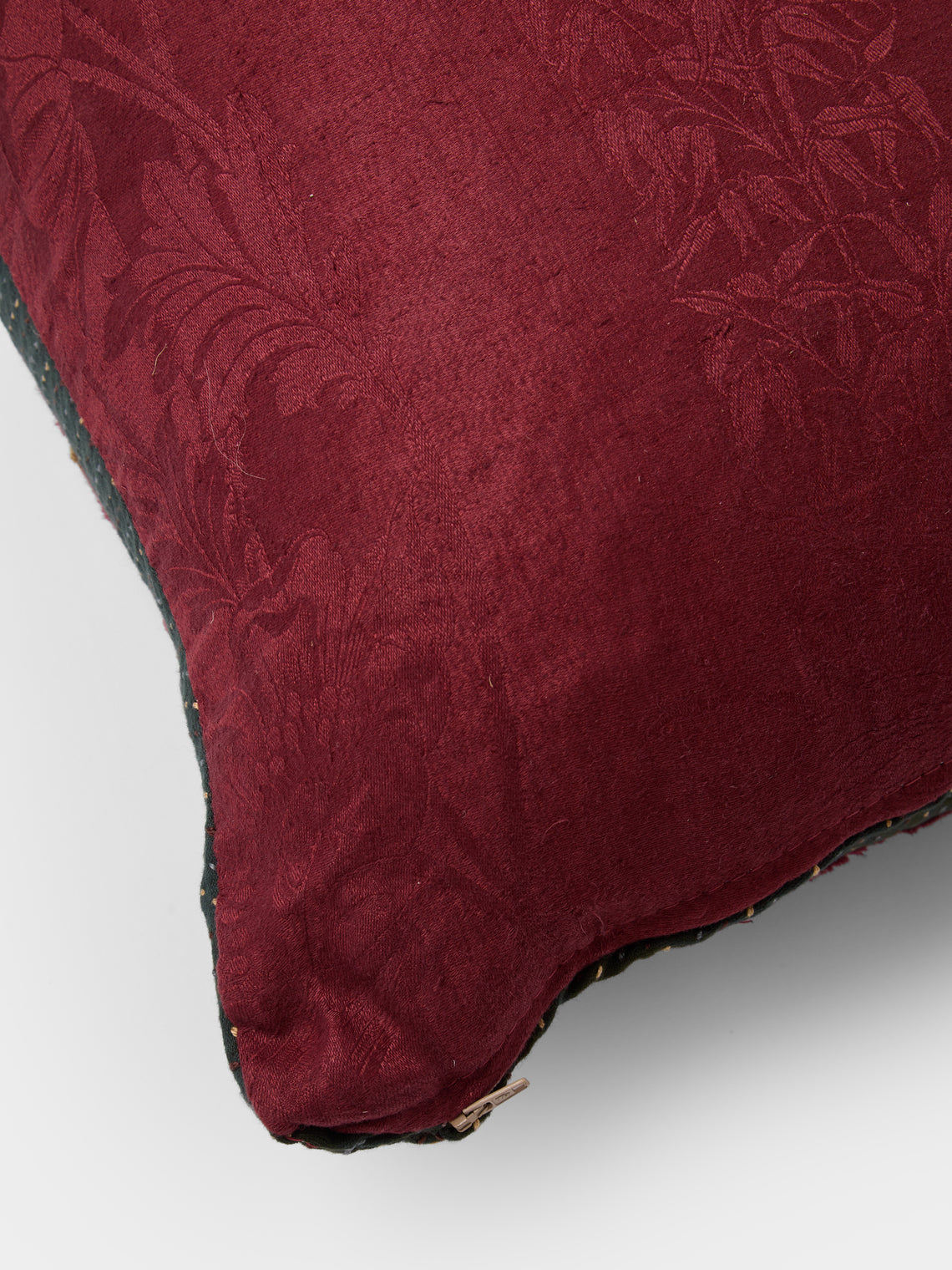 By Walid - 18th-Century Embroidery Damask Cushion (26.5in/67cm) - Multiple - ABASK