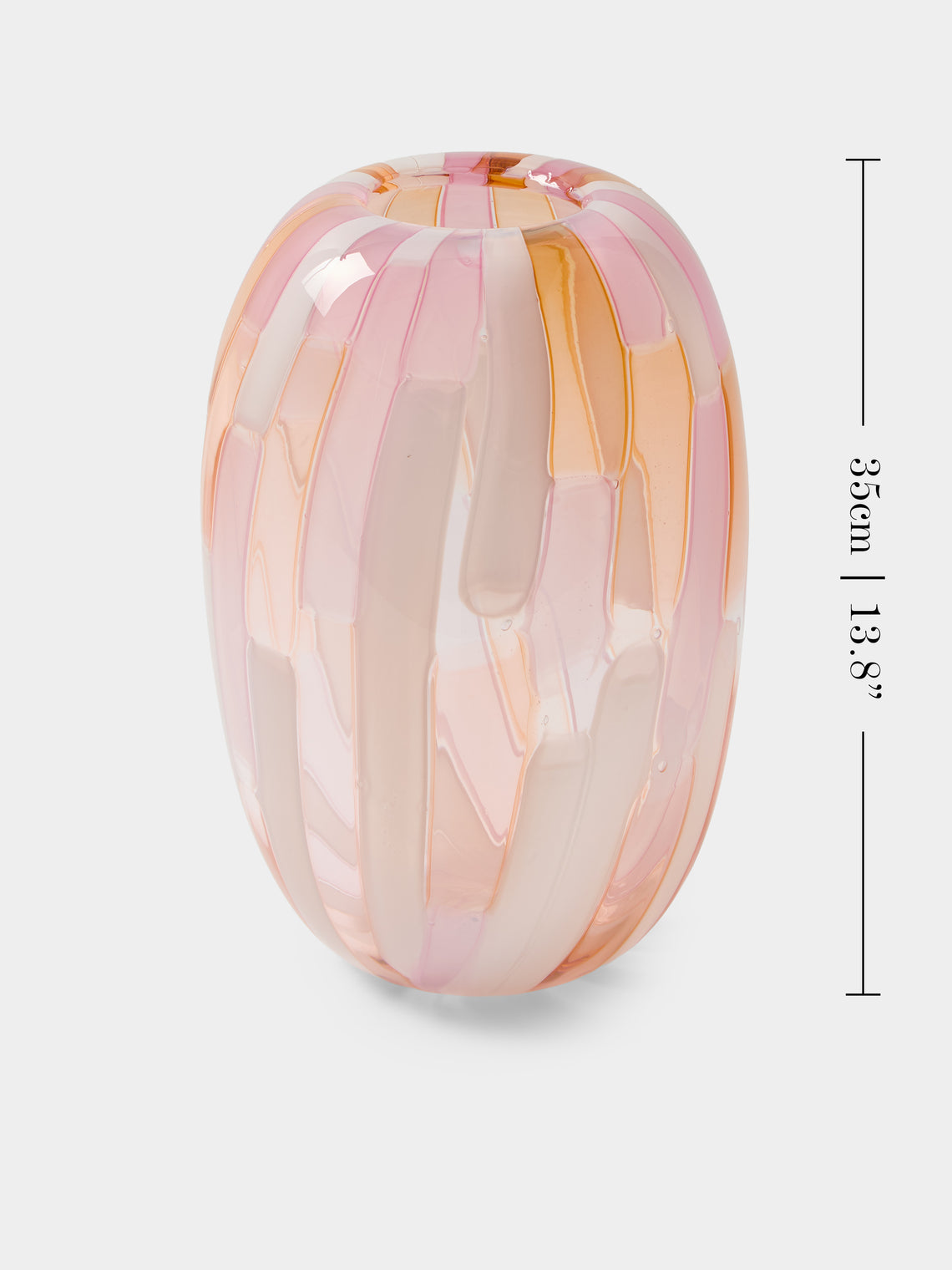 Moonarij - Tetris Hand-Blown Glass Vase (13.5in/35cm) - Multiple - ABASK