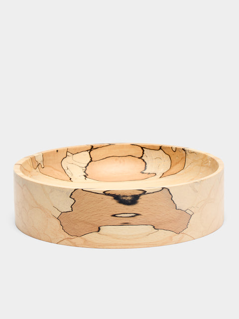 Bird & Branch - Hand-Turned Spalted Beech Medium Bowl - Natural - ABASK - 
