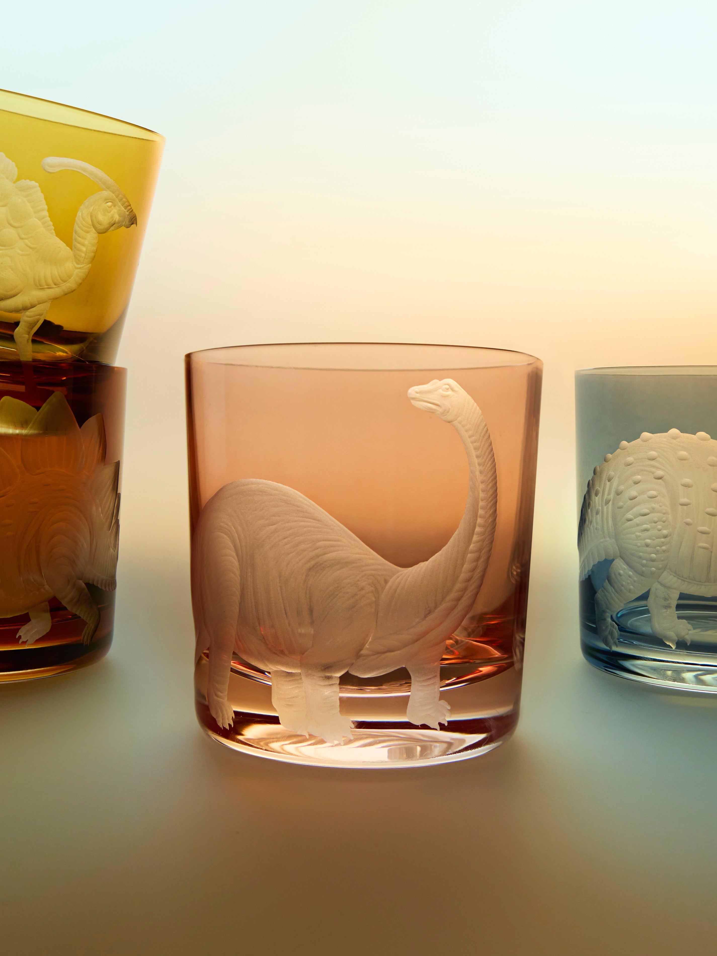 Dinosaur Hand-Engraved Crystal Tumbler (9oz/260ml)