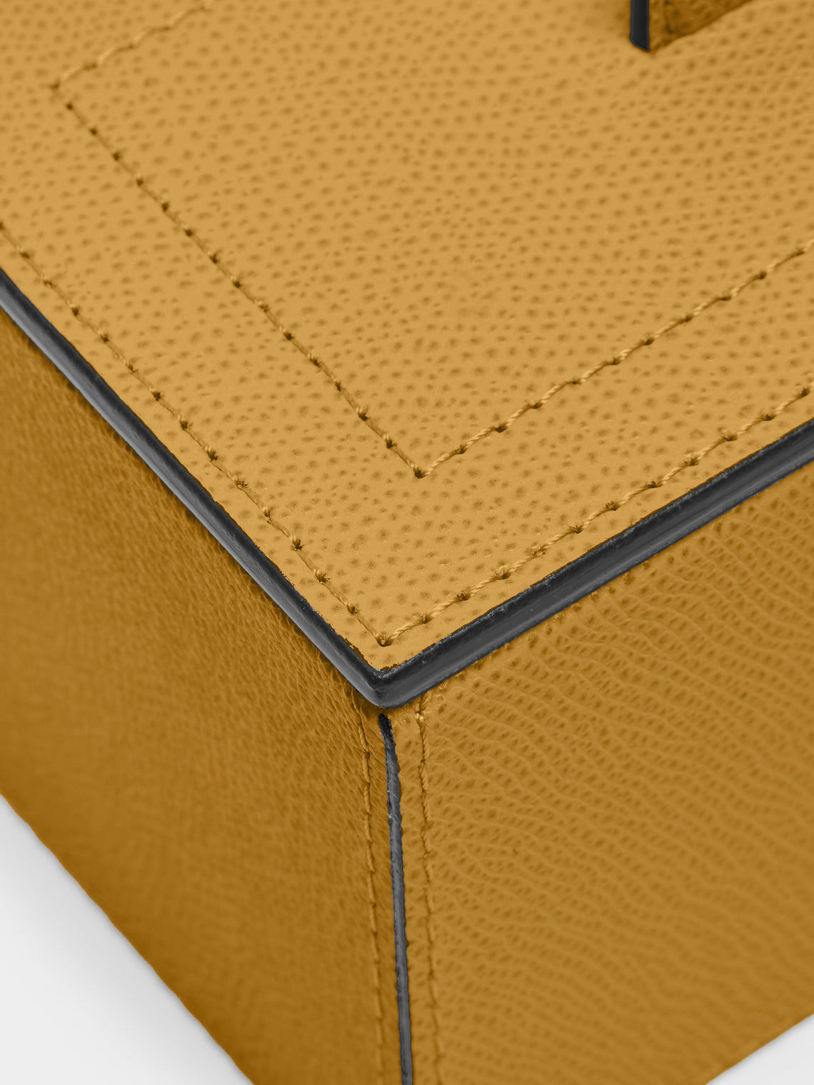 Giobagnara - Leather Makeup Pads Holder - Yellow - ABASK