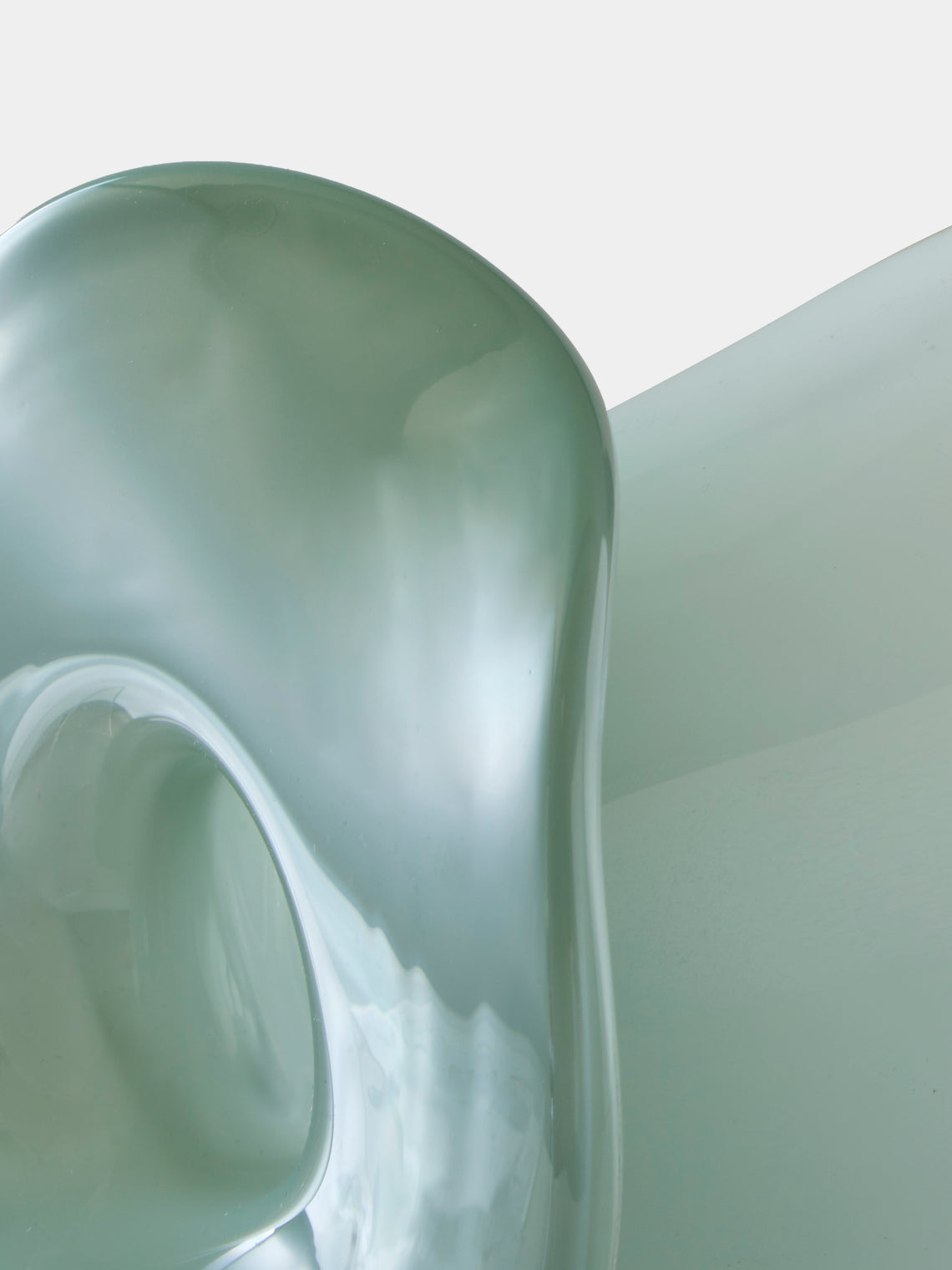 Oog Objects - 12 Hand-Blown Glass Vase (10in/26cm) - Green - ABASK