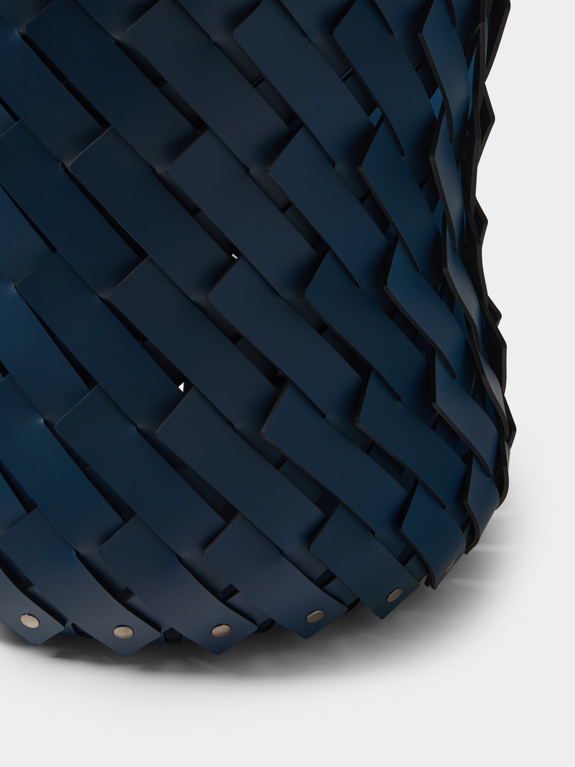 Pinetti - Almeria Handwoven Leather Basket - Navy - ABASK