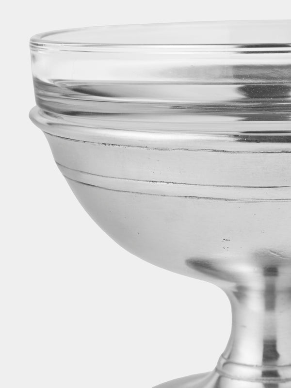 Cosi Tabellini - Osteria Pewter Footed Ice Cream Cup - Silver - ABASK