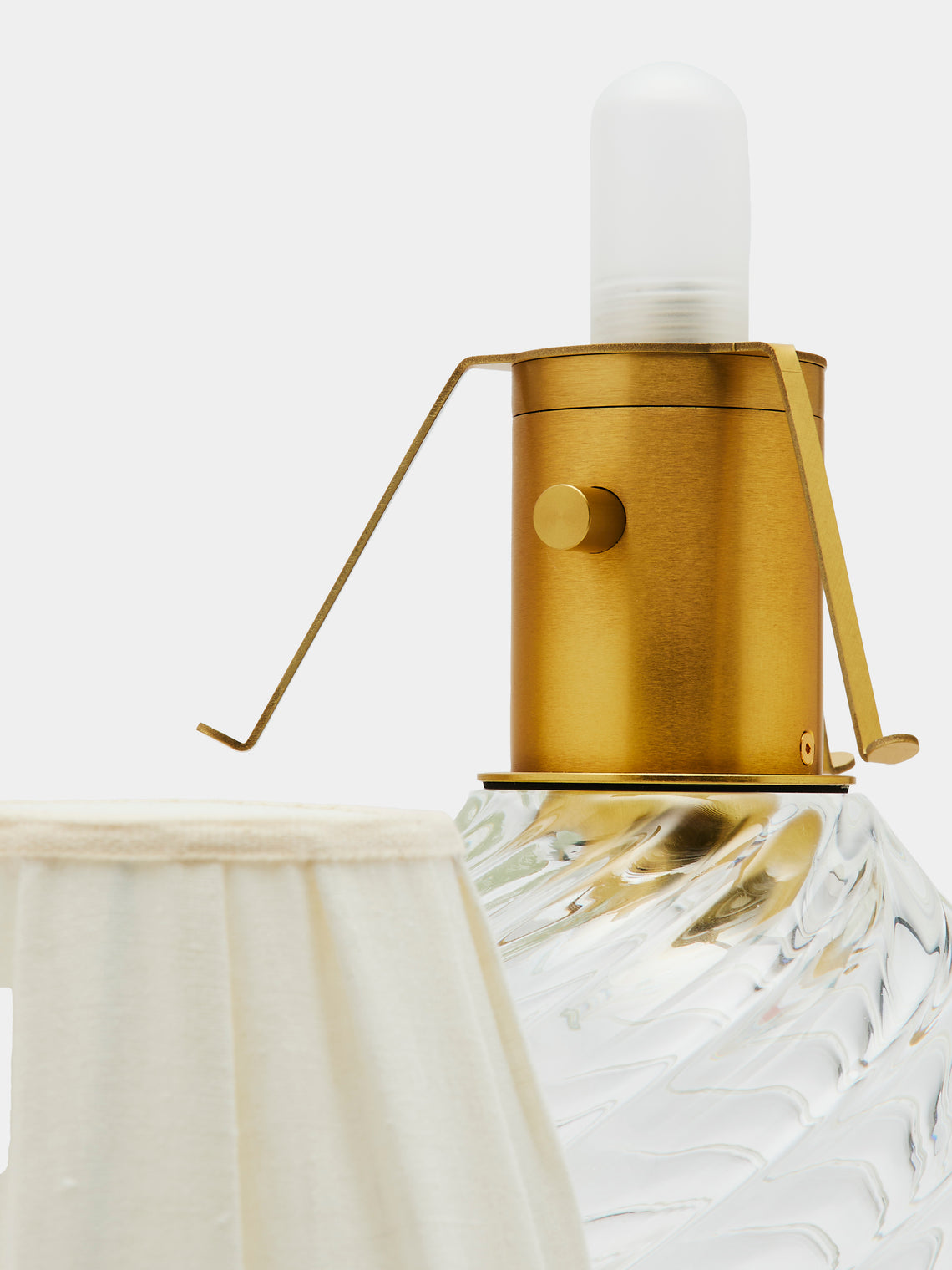 Yali Glass - Twist Bar Hand-Blown Murano Glass Portable Lamp - Clear - ABASK