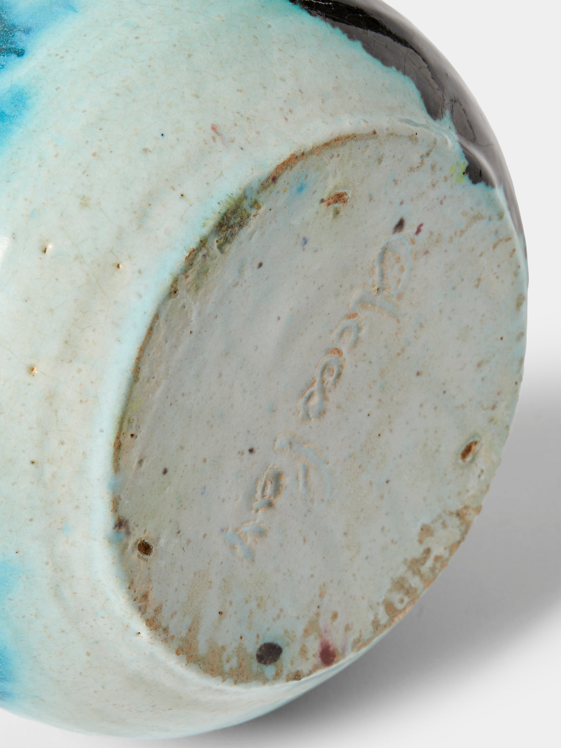 Antique and Vintage - 1950s Accolay Ceramic Pitcher - Blue - ABASK