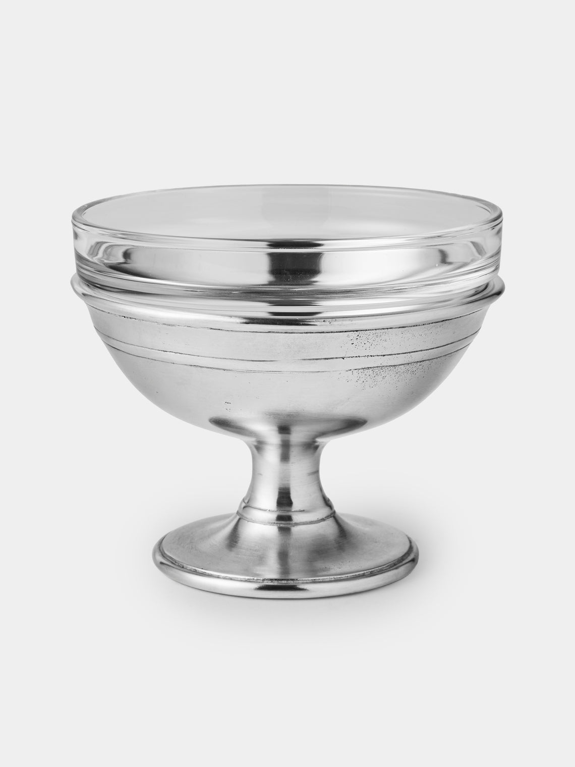 Cosi Tabellini - Osteria Pewter Footed Ice Cream Cup - Silver - ABASK - 