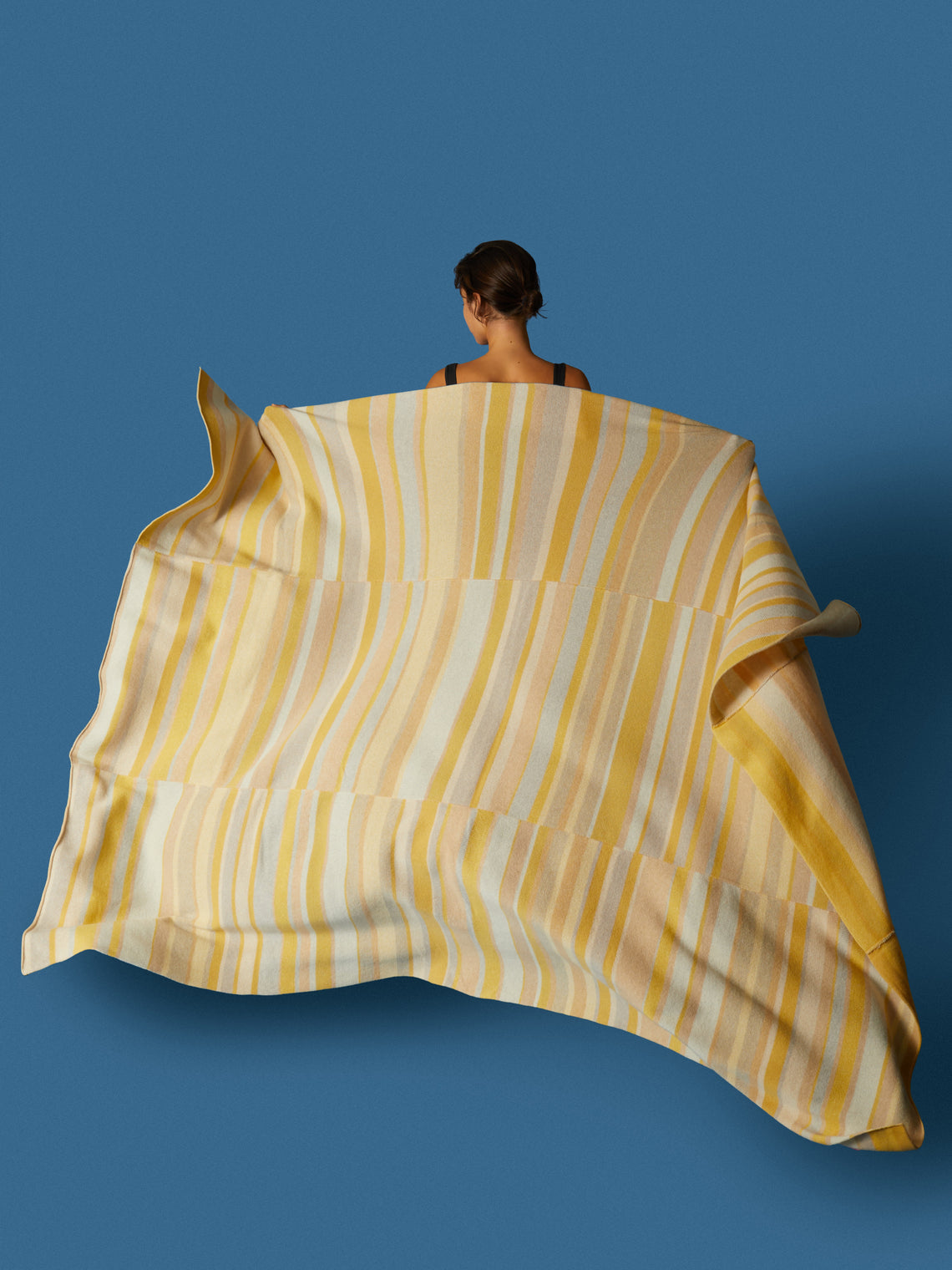 The Elder Statesman - Stripe Super Soft Cashmere Blanket -  - ABASK