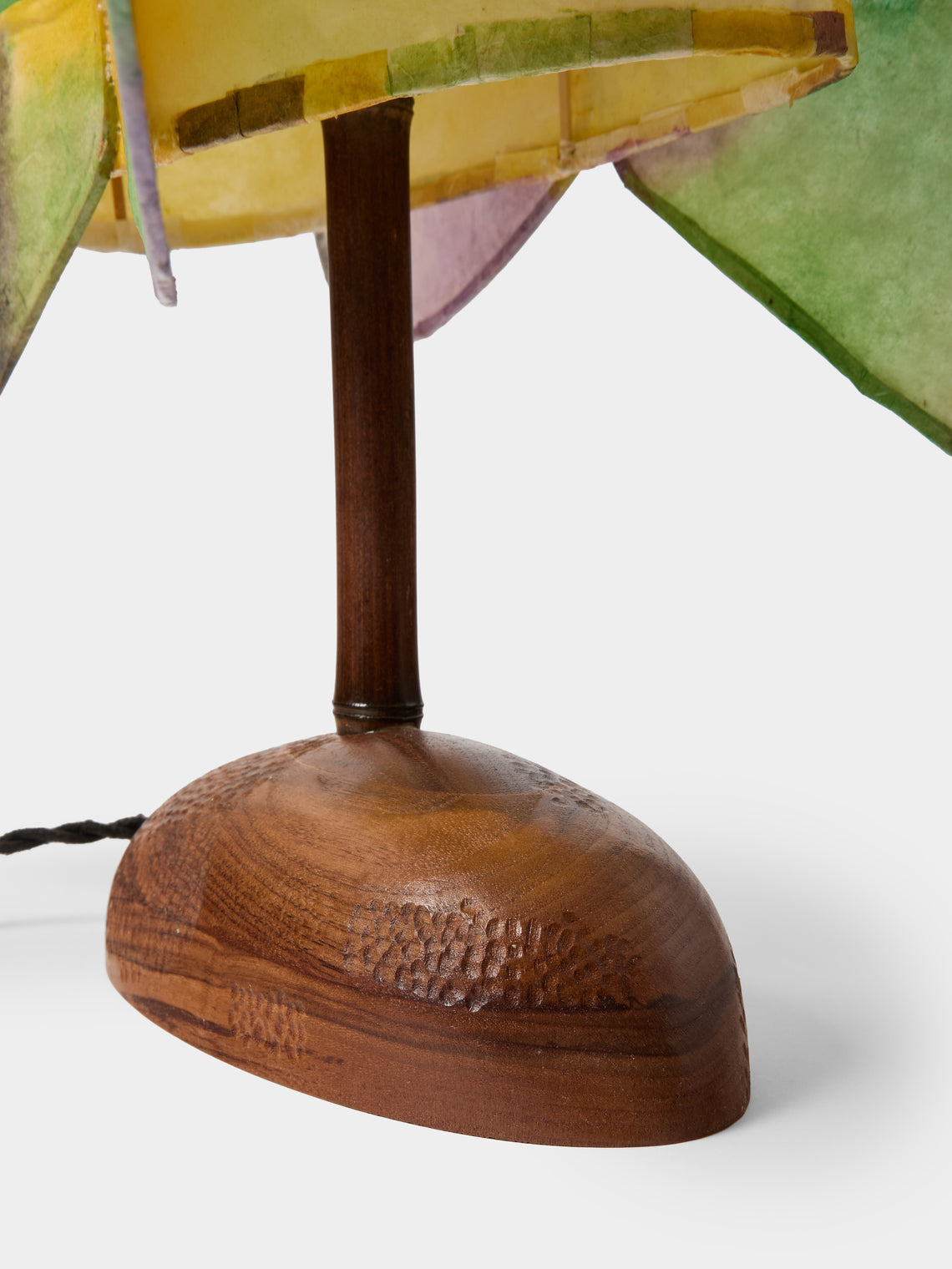 Yuxuan Huang - Night Hand-Painted Kozo Paper and Wood Table Lamp - Multiple - ABASK