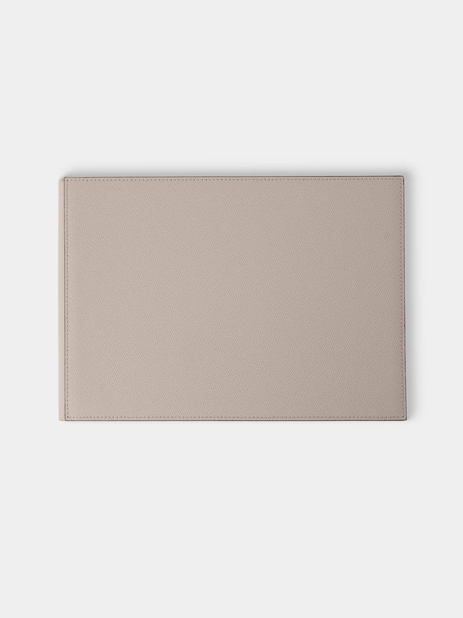 Giobagnara - Livre d'Or Leather Guest Book - Light Gray - ABASK - 