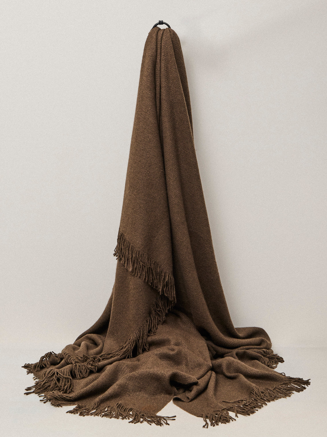 Denis Colomb - Mongolia Nubby Nomad Bed Blanket (110in/2.8m) - Brown - ABASK