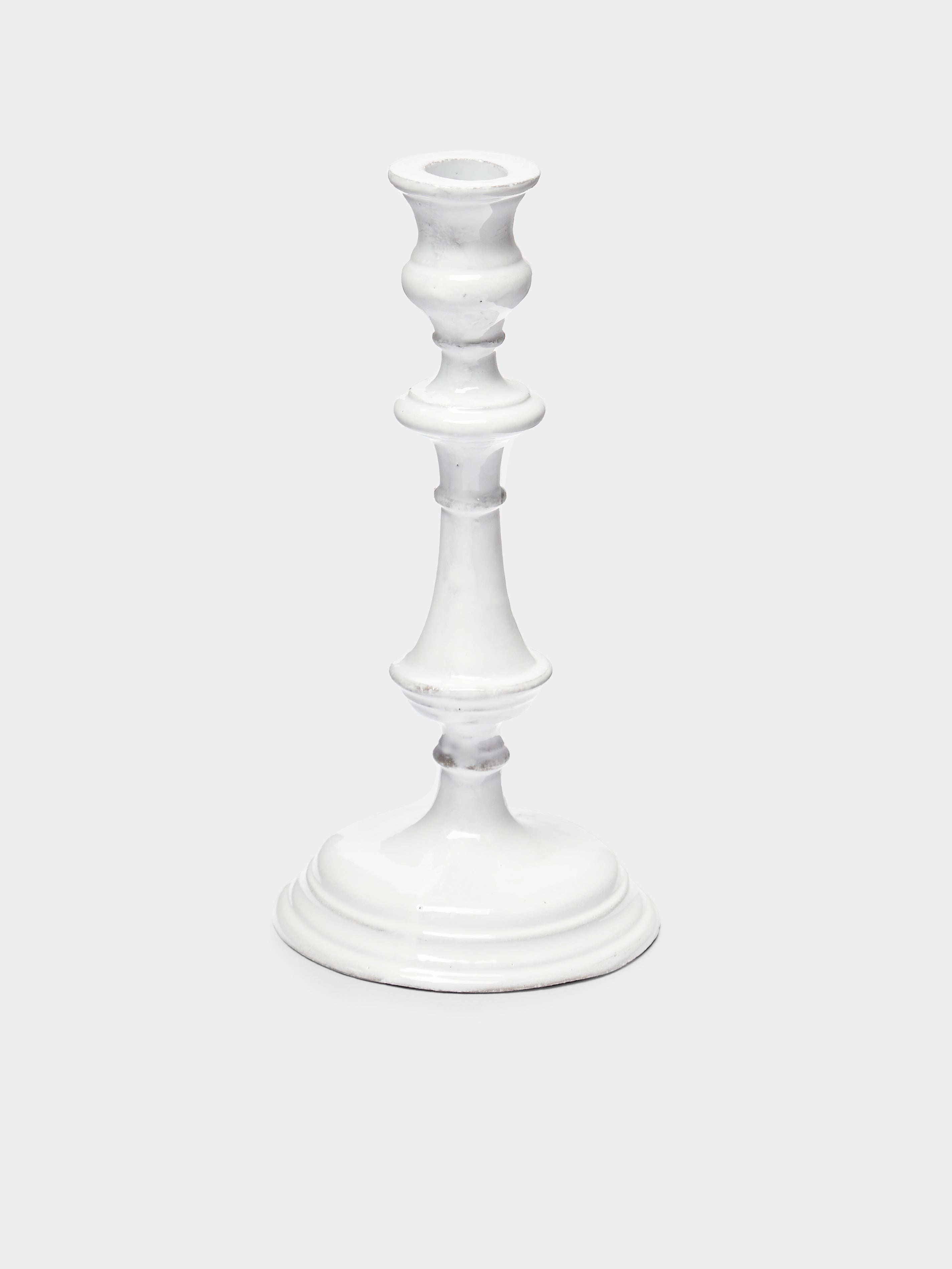 Astier de Villatte Gigi Hand-Glazed Ceramic Candlestick
