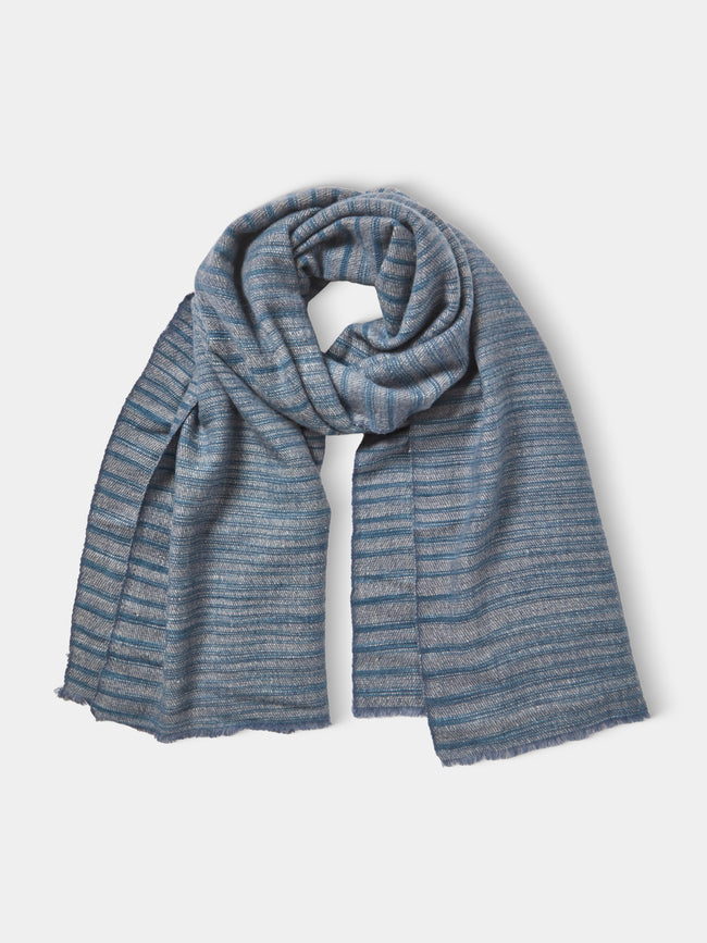 Denis Colomb - Annapurna Varanasi Cashmere Scarf | One Size - Gray - ABASK - 