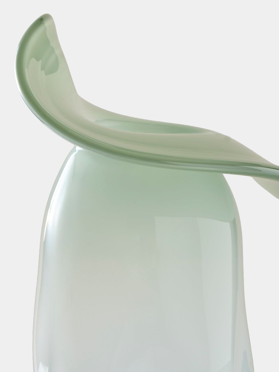 Oog Objects - 10 Hand-Blown Glass Vase (11in/28cm) - Green - ABASK