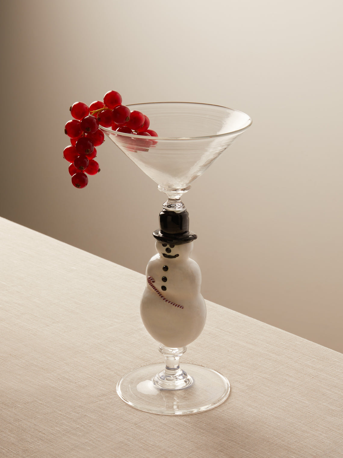 2006 Frosty Hand-Blown Martini Glass