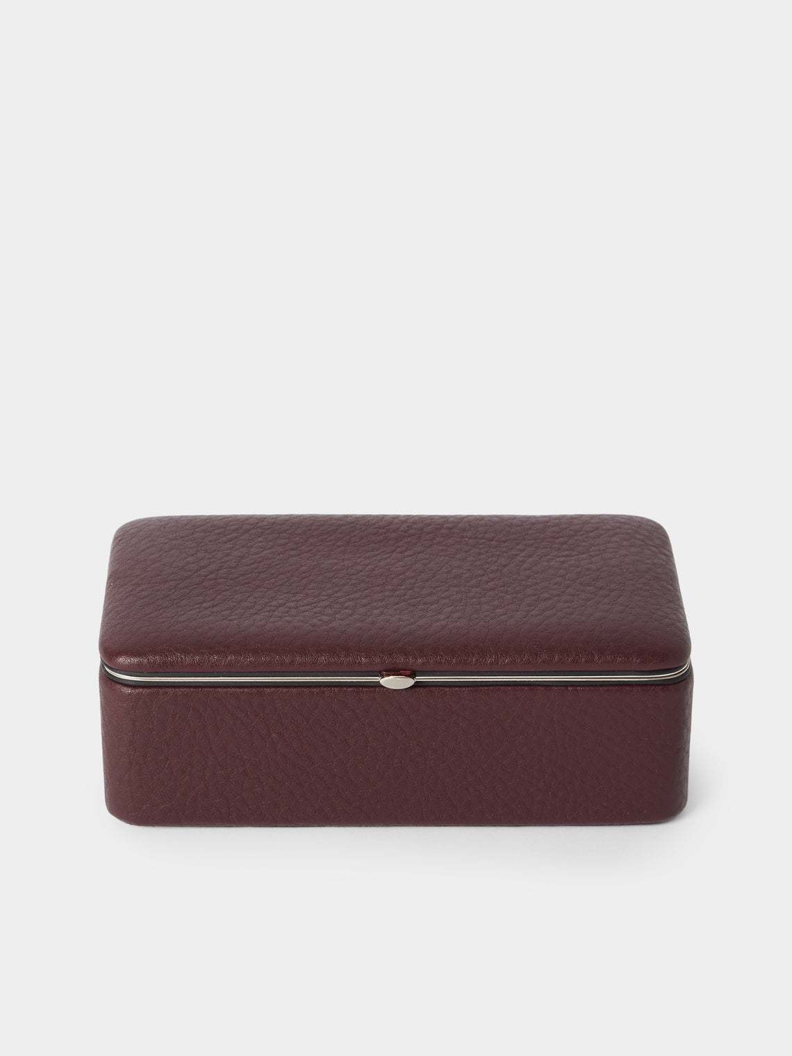 F. Hammann - Leather Large Jewelry Box - Burgundy - ABASK