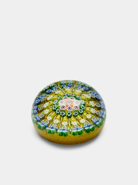 Antique and Vintage - 1930s Murano Glass Paperweight - Blue - ABASK - 