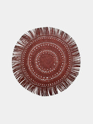 CasaLatina - Flecos Handwoven Werregue Palm Placemats (Set of 4) - Brown - ABASK - 