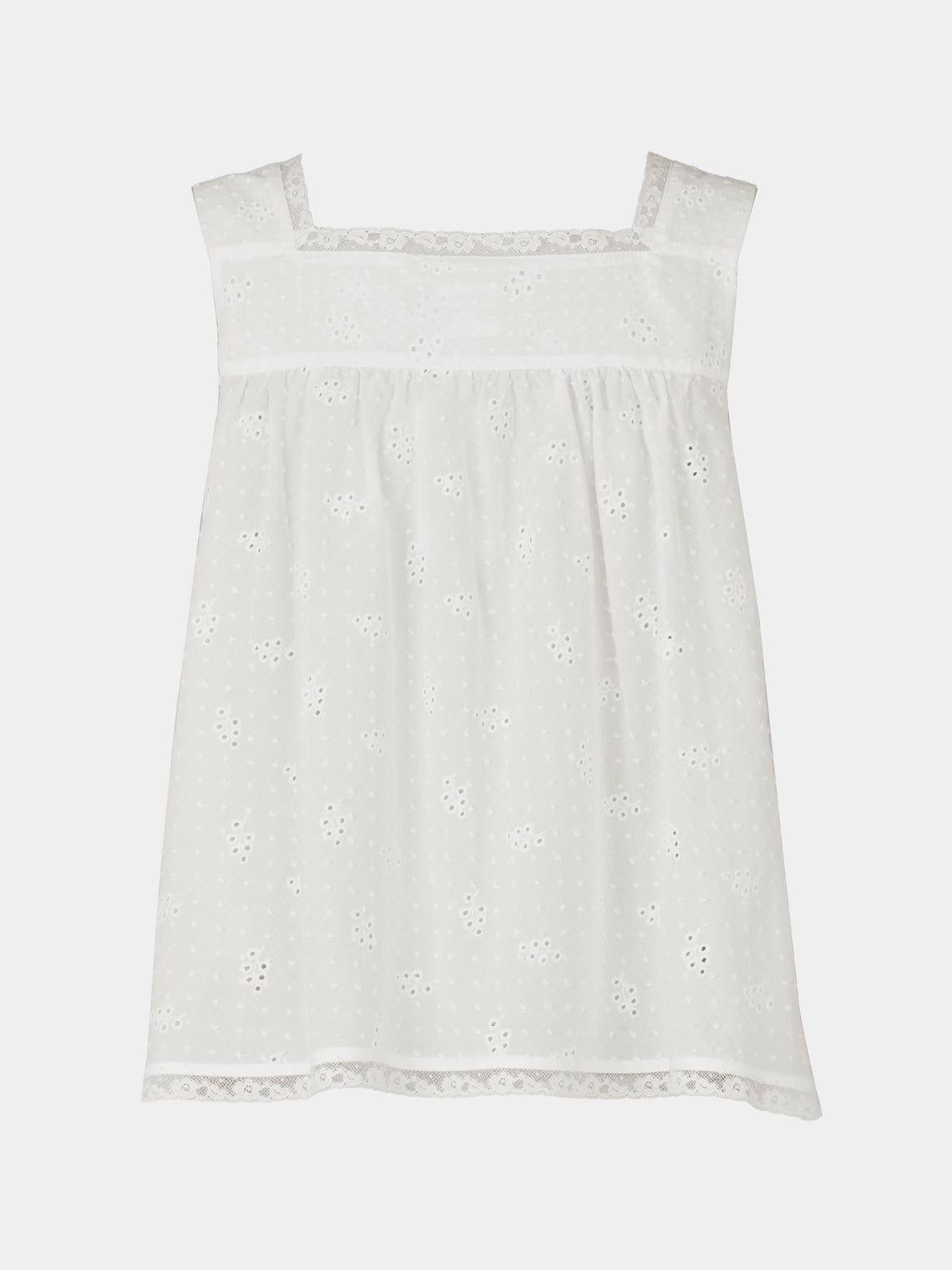 Loretta Caponi - Suvereto Embroidered Cotton Top | Size: S - White - ABASK