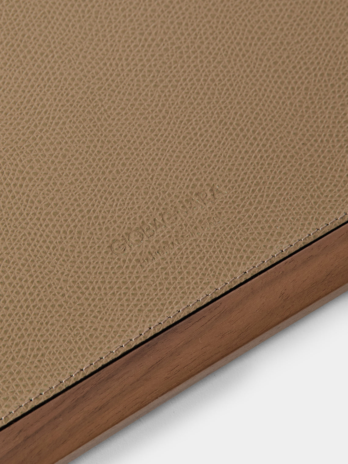 Giobagnara - Structura Leather and Wood Photo Frame (5x7") - Brown - ABASK