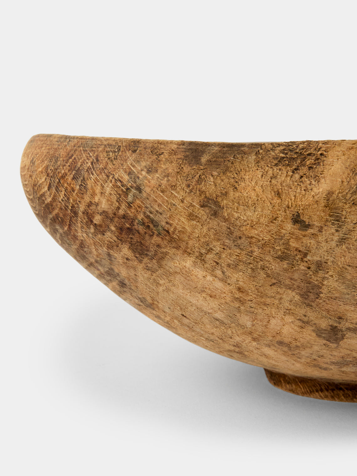 Iida Woodturning - Hand-Turned Earth-Finish Oak Bowl - Brown - ABASK