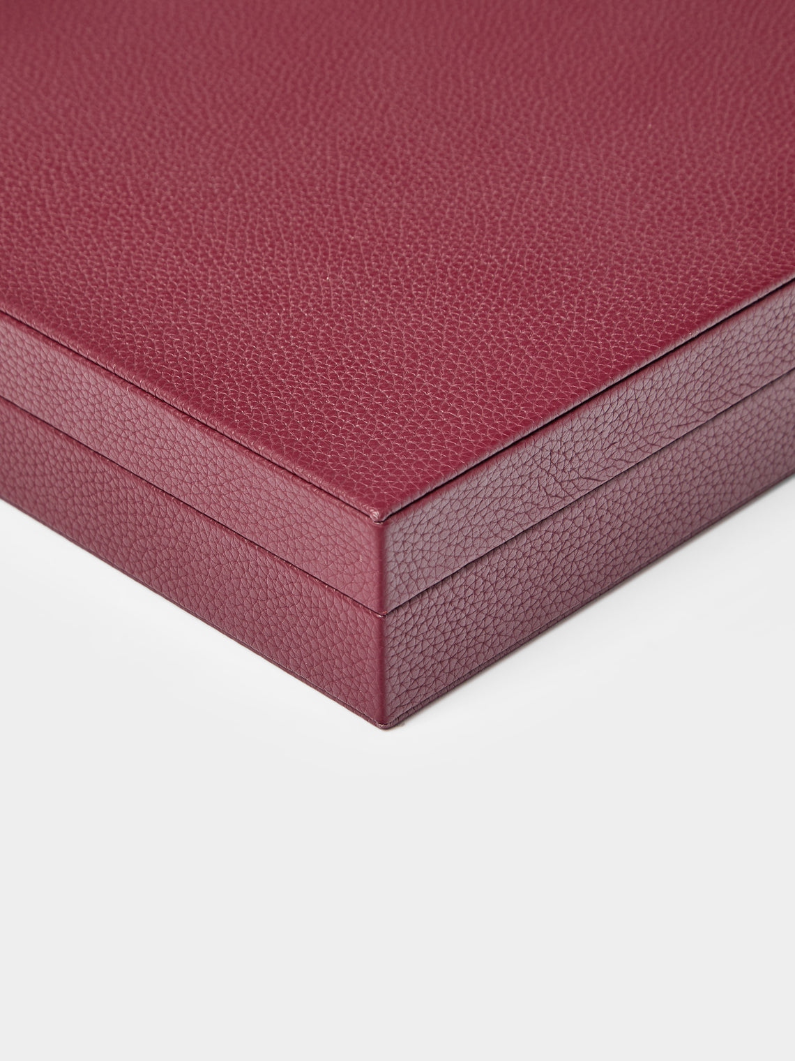 Belotier - Leather Poker Set - Burgundy - ABASK