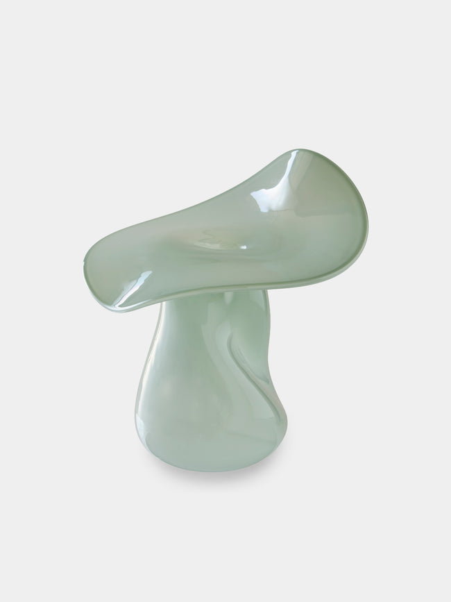 Oog Objects - 9 Hand-Blown Glass Vase (10in/26cm) - Green - ABASK - 