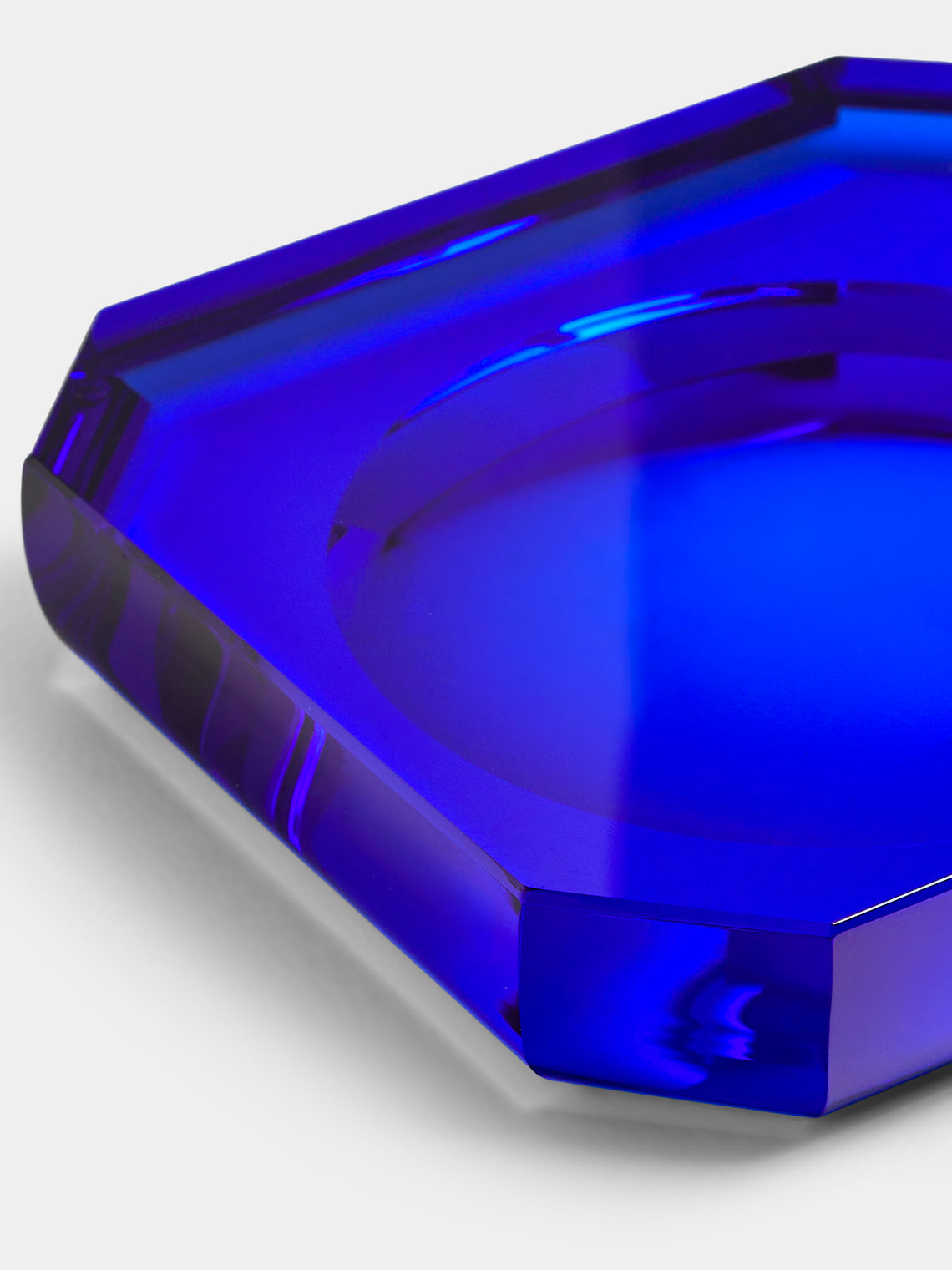 Decor Walther - Cut Crystal Soap Dish - Blue - ABASK