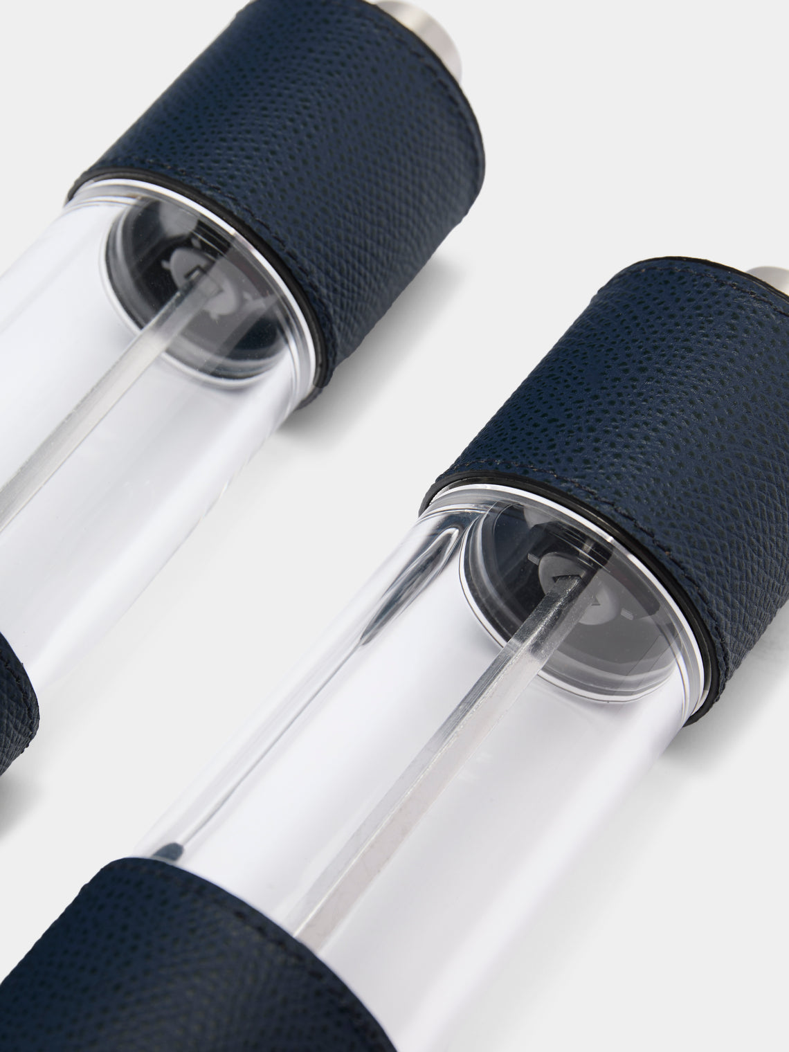 Giobagnara - Otello Leather Salt and Pepper Mills (Set of 2) - Navy - ABASK