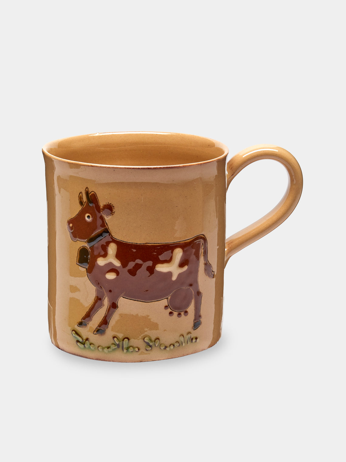 Poterie d’Évires - Animals Hand-Painted Ceramic Mugs (Set of 6) - Cream - ABASK