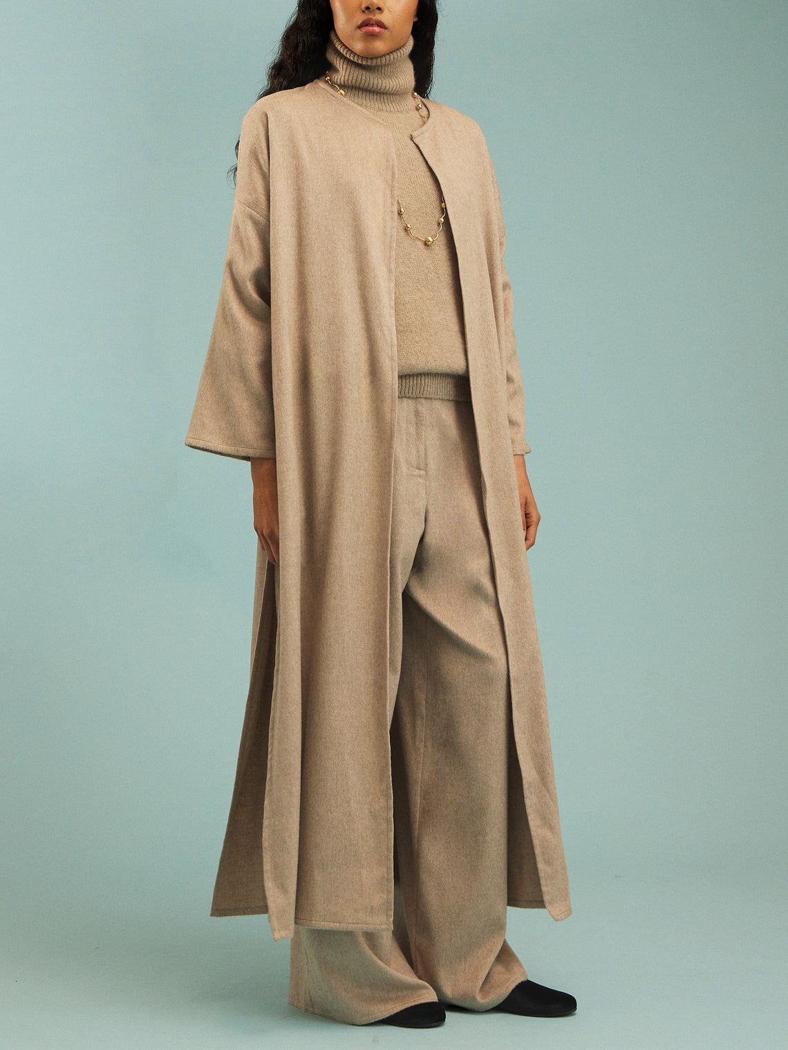 Dusan - Cashmere Long Cardigan | One Size - Cream - ABASK