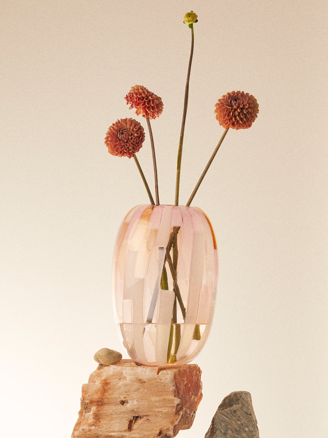 Moonarij - Tetris Hand-Blown Glass Vase (13.5in/35cm) - Multiple - ABASK
