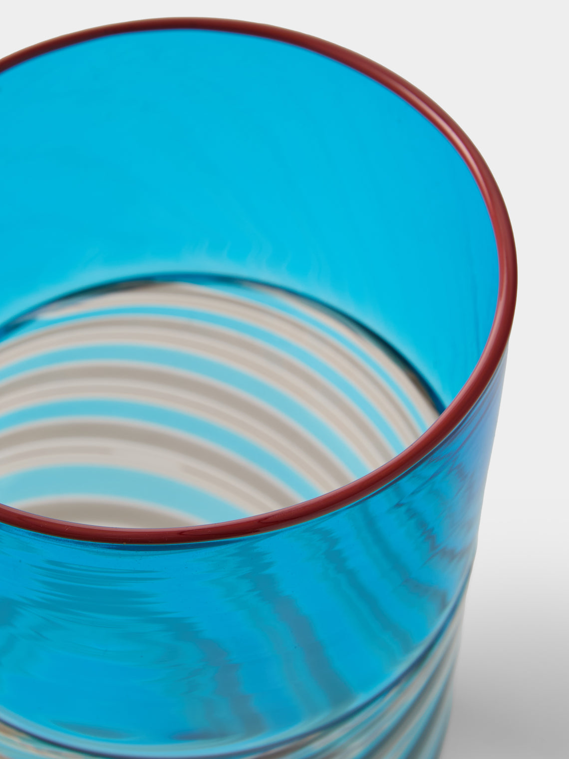 Antique and Vintage - 1988 Murano Glass Vase (10in/26cm) - Blue - ABASK