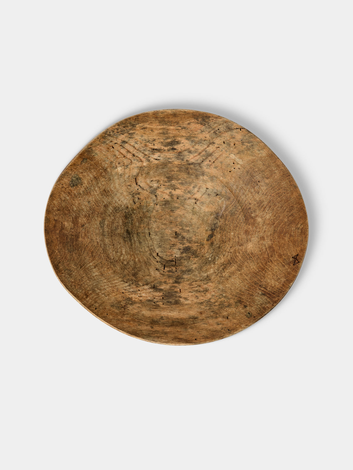 Iida Woodturning - Hand-Turned Oak Earth-Finish Bowl - Brown - ABASK