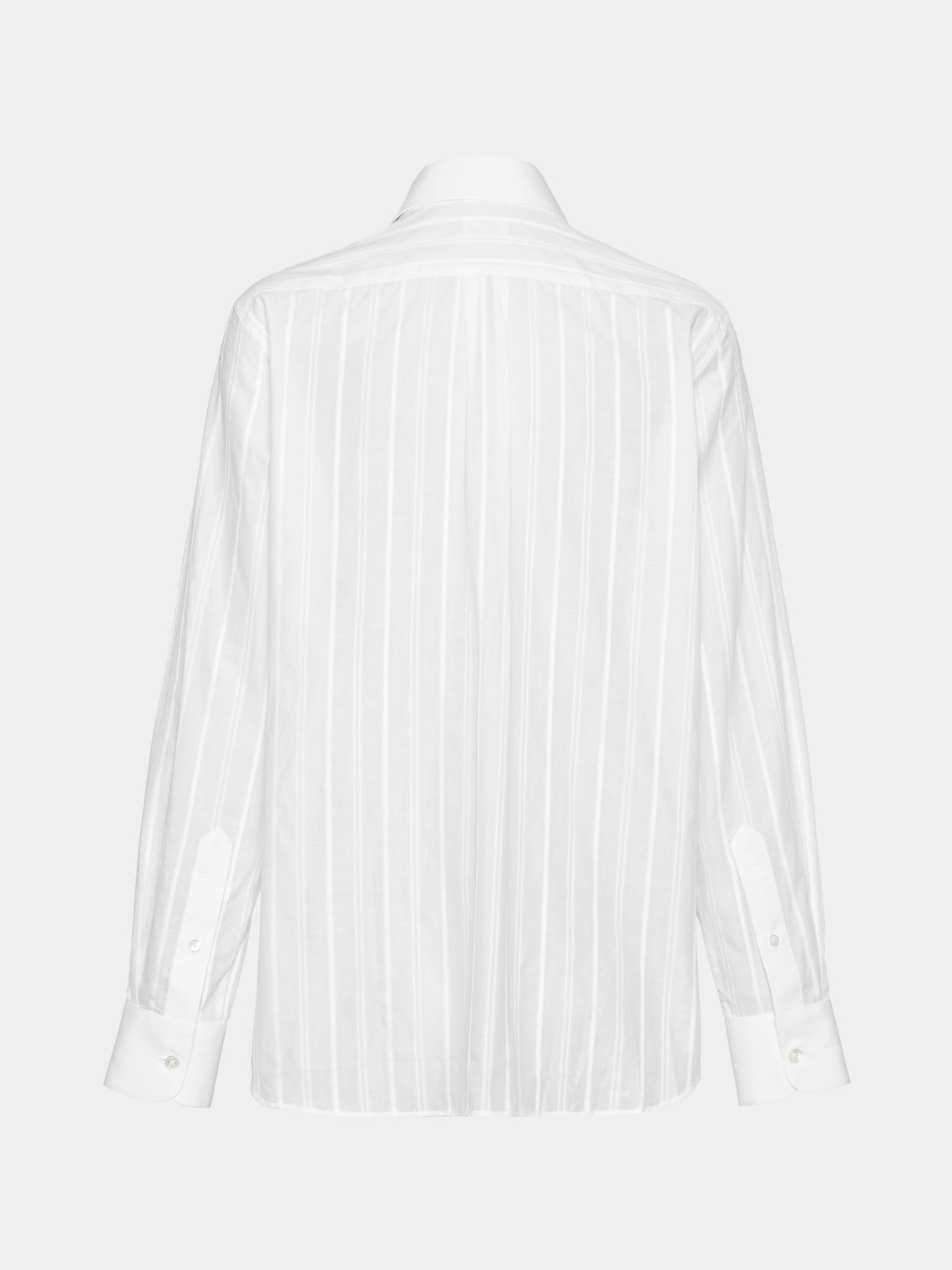 Sebline - Women's Ruffle Cotton Shirt | Size: XS - White - ABASK