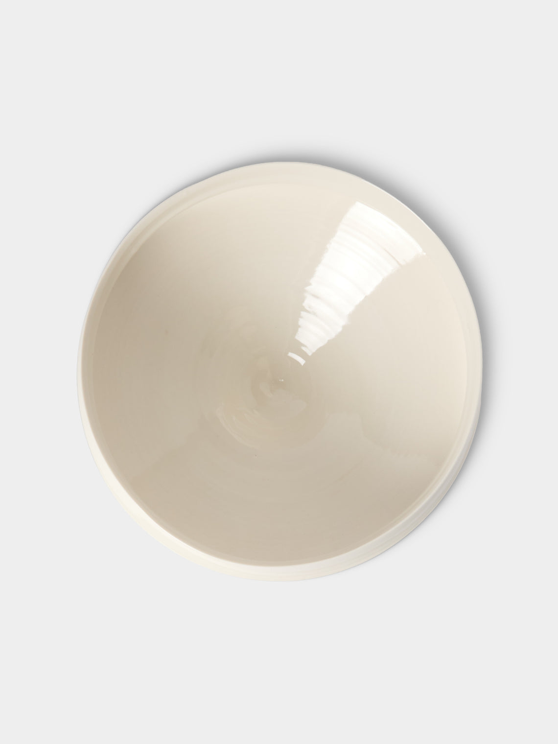 Johanne Coker - No. 4 Hand-Thrown Porcelain Bowl - White - ABASK