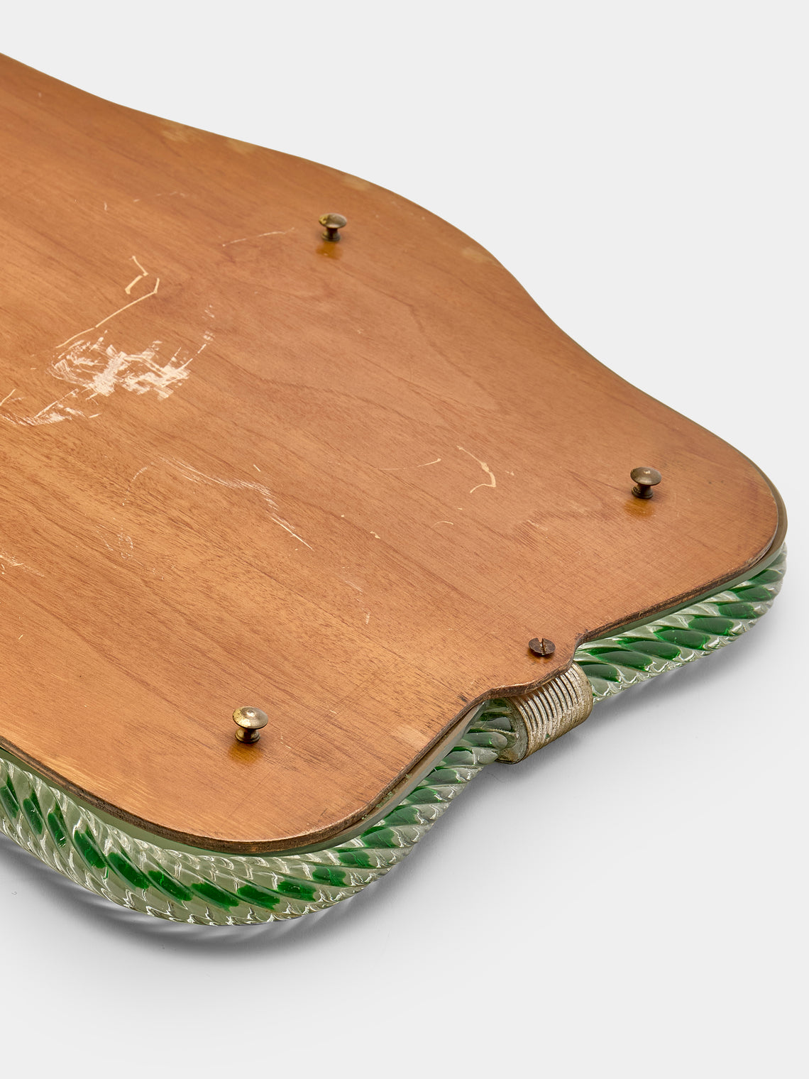 Antique and Vintage - 1930s Murano Glass Tray - Clear - ABASK