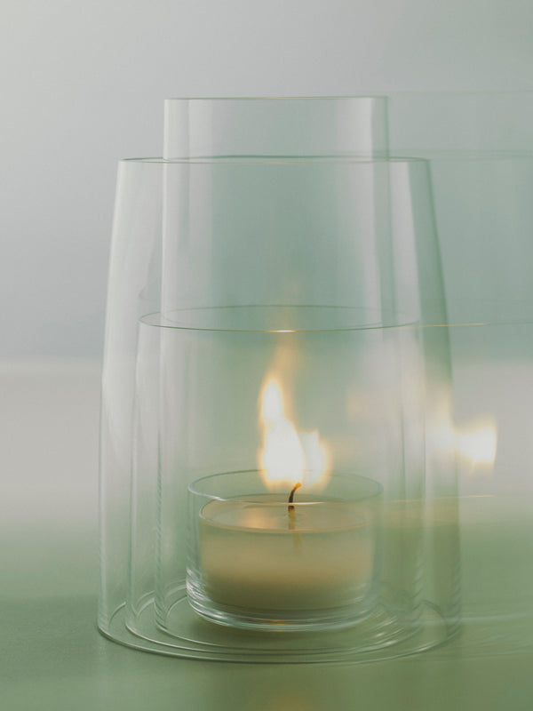 Deborah Ehrlich - Hand-Blown Crystal Hurricane Lantern -  - ABASK