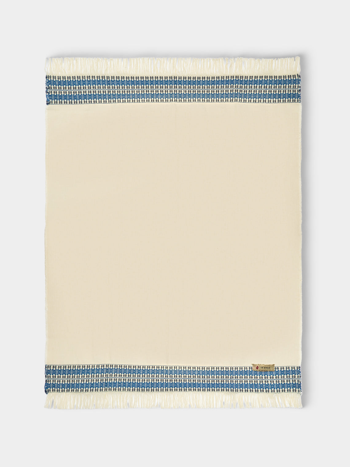 The House of Lyria - Linen and Silk Throw (75in/1.9m) - Cream - ABASK - 
