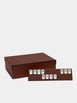 Giobagnara - Leather Rummikub Set - Brown - ABASK - 