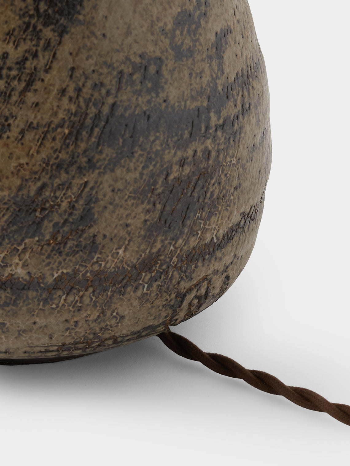 Peter Speliopoulos Projects - Hand-Glazed Stoneware Table Lamp - Beige - ABASK