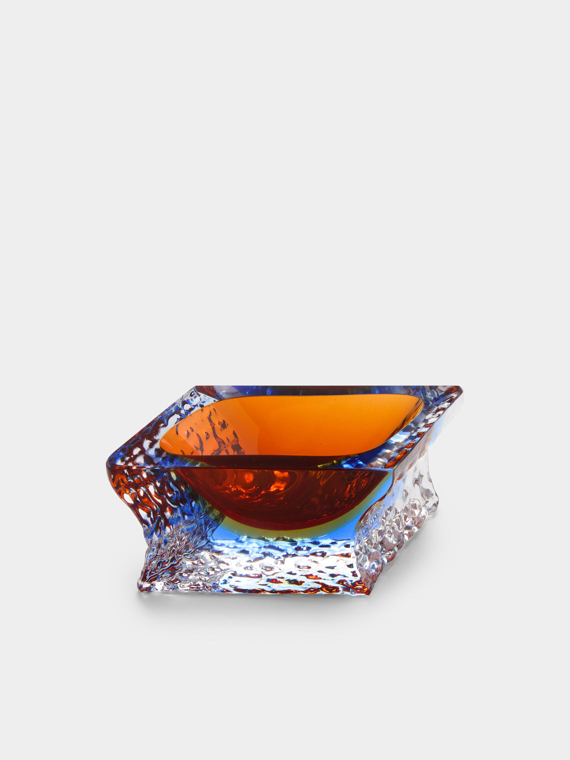 Antique and Vintage - 1970s Seguso Murano Glass Ashtray - Blue - ABASK - 