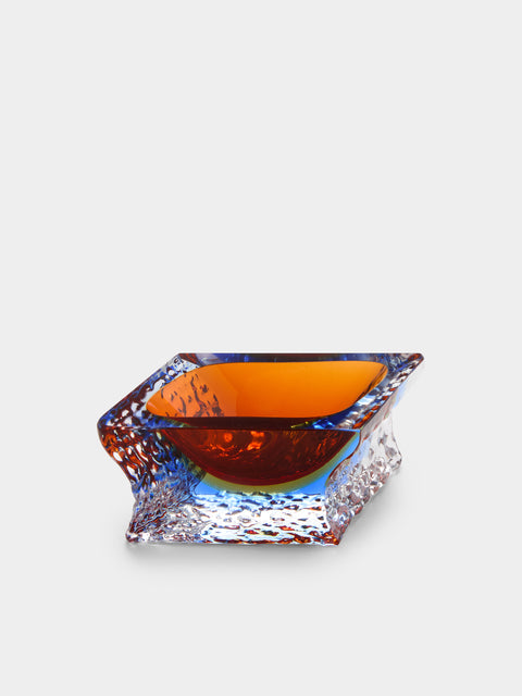 Antique and Vintage - 1970s Seguso Murano Glass Ashtray - Blue - ABASK - 
